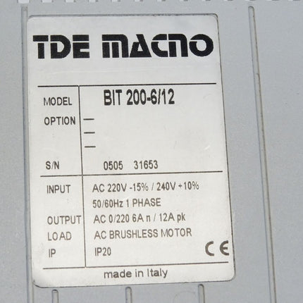 TDE Macno BIT-200-6/12 - Maranos.de