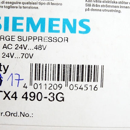 Siemens 3TX4490-3G Überspannungsbegrenzer / Inhalt : 17 Stück / Neu OVP - Maranos.de