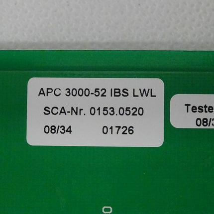 APC 3000-52 IBS LWL SCA 0153.0520 Lichtwellenleiter Steuer Platine - Maranos.de