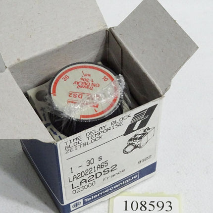 Telemecanique Zeitblock LA2DS2 LA2D221A65 1-30s 023000/ Neu OVP - Maranos.de
