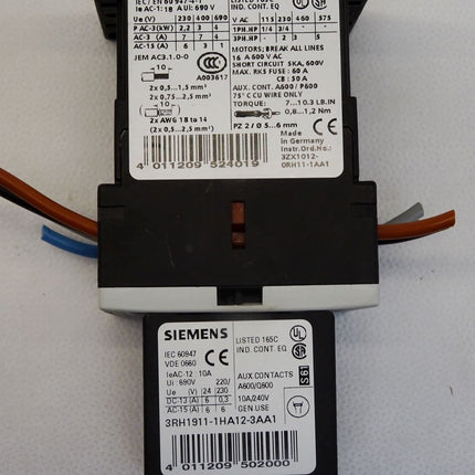Siemens 3RT1015-1BB44-3MA0 + 3RH1911-1HA12-3AA1 - Maranos.de