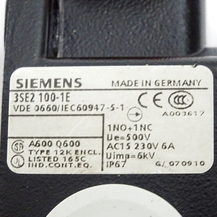 Siemens 3SE2100-1E Positionsschalter 3SE2 100-1E - Maranos.de
