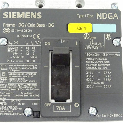 Siemens 3VL2107-1KN30-0AA0 Leistungsschutzschalter 3VL2115-3RR30-0AA0 - Maranos.de