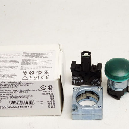 Siemens Leuchtmelder grün 3SB3648-6BA40-0CC0 3SB3 648-6BA40-0CC0 / Neu OVP - Maranos.de