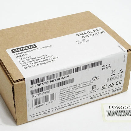 Siemens CM1243-5 S7-1200 6GK7243-5DX30-0XE0 / Neu OVP versiegelt - Maranos.de