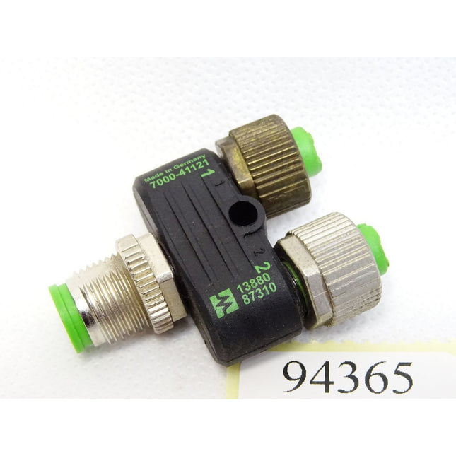 Murr Elektronik 7000-41121 T-Stück M12 Stift + 2x M12 Buchse A-kodiert - Maranos.de