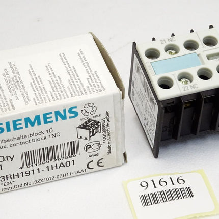 Siemens Hilfsschalterblock 3RH1911-1HA01 / Neu OVP - Maranos.de