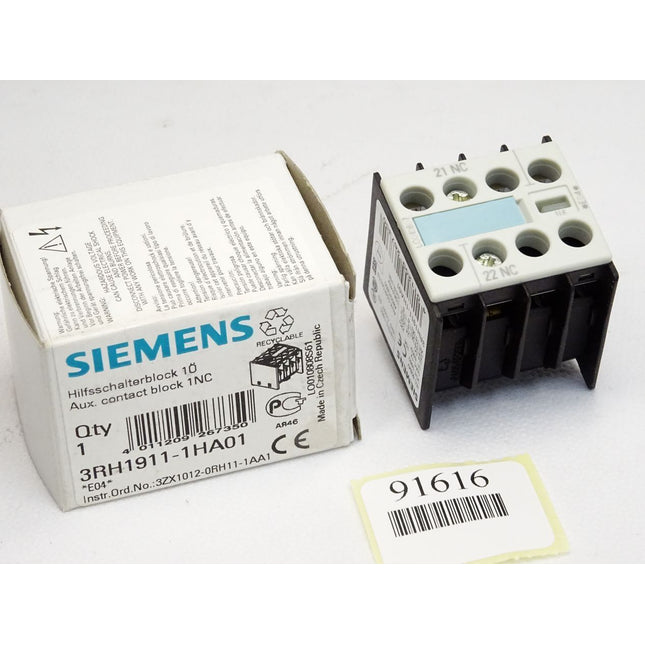 Siemens Hilfsschalterblock 3RH1911-1HA01 / Neu OVP - Maranos.de