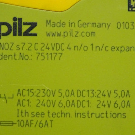 Pilz 751177 PNOZ s7.2 C 24VDC 4 n/o 1 n/c expand PNOZsigma Kontakterweiterung - Maranos.de