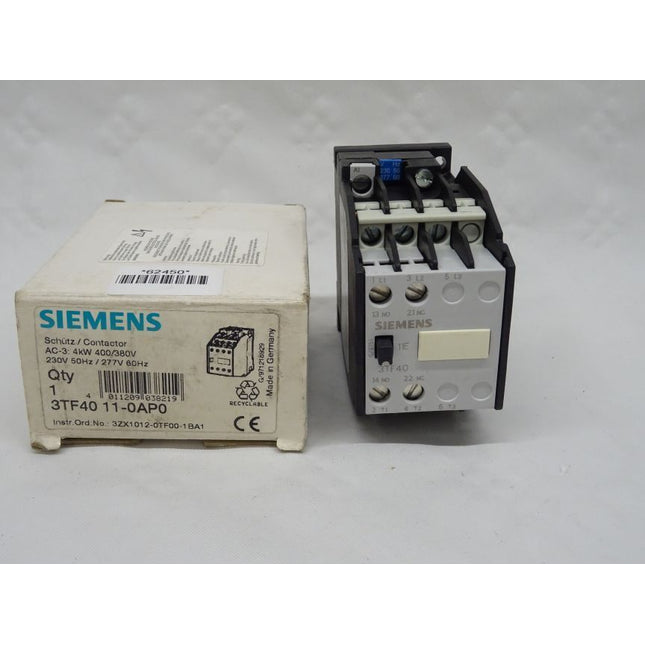 Siemens 3TF4011-0AP0 Motorschutzschalter Schütz 3TF4 011-0AP0 neu-OVP - Maranos.de