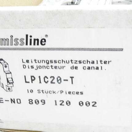 ABB Smissline Leitungsschutzschalter LP1 C20 LP1C20-T / Inhalt:10 Stück / Neu OVP - Maranos.de