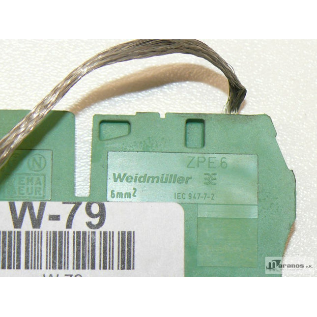 Weidmüller ZPE 6 / Schutzleiterklemme  Schutzleiter-Reihenklemme 1608670000 - Maranos.de