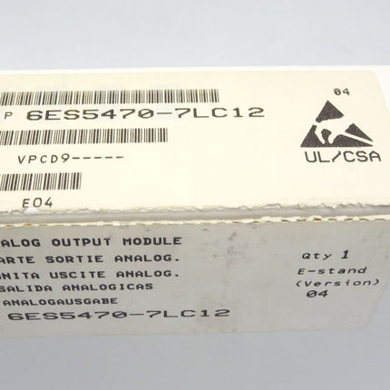 Siemens 6ES5470-7LC12 / 6ES5 470-7LC12 / Neu OVP - Maranos.de