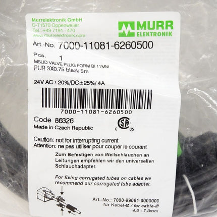Murr Elektronik 7000-11081-6260500 / Neu OVP - Maranos.de