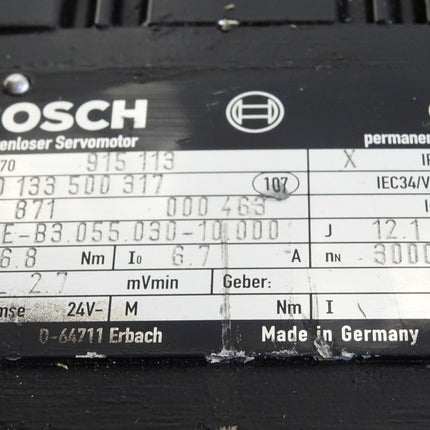 Bosch Bürstenloser Servomotor 0133500317 SE-B3.055.030-10.000 3000min-1 - Maranos.de