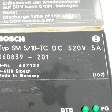 BOSCH SM 5/10-TC DC 520V 5A 060839-201 Servomodul - Maranos.de
