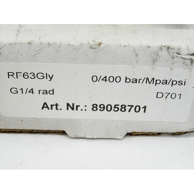 Nordson RF63Gly / 89058701 0/400 bar/Mpa/psi / Neu OVP - Maranos.de