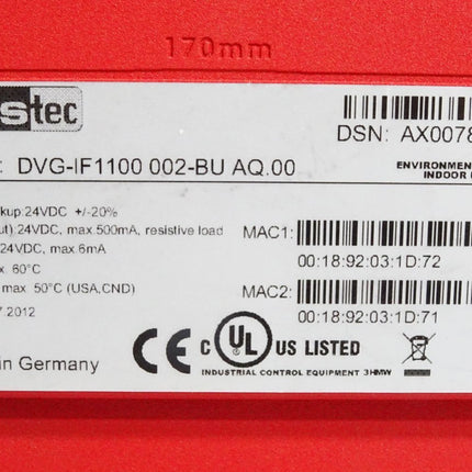 Adstec DVG-IF1100 002-BU AQ.00 Industrial Firewall - Maranos.de