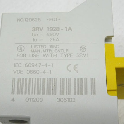 SIEMENS 3RV1928-1A  Trennerbaustein für Leistungsschalter - Maranos.de