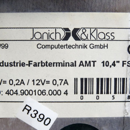 Janich & Klass Industrie-Farbterminal AMT 10.4" FSTN (mit Druckschalter) - Maranos.de