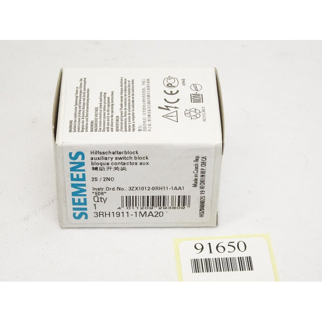 Siemens Hilfsschalterblock 3RH1911-1MA20 / Neu OVP - Maranos.de