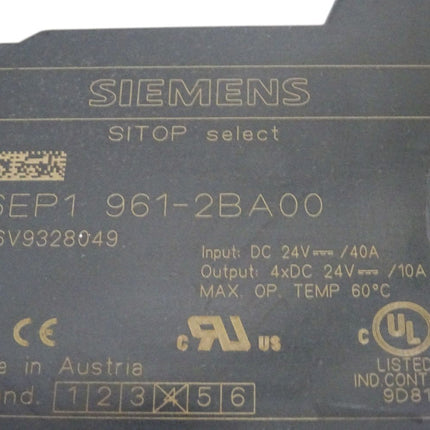 Siemens Sitop Select 6EP1961-2BA00 / 6EP1 961-2BA00 E:4 - Maranos.de