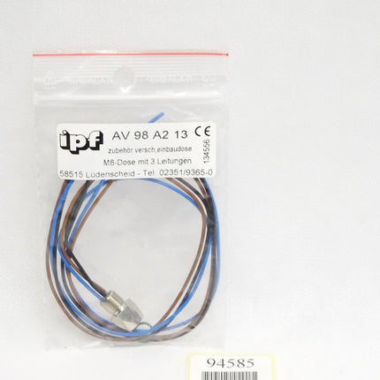 Ipf electronic Stecker AV98A213 / Neu OVP - Maranos.de