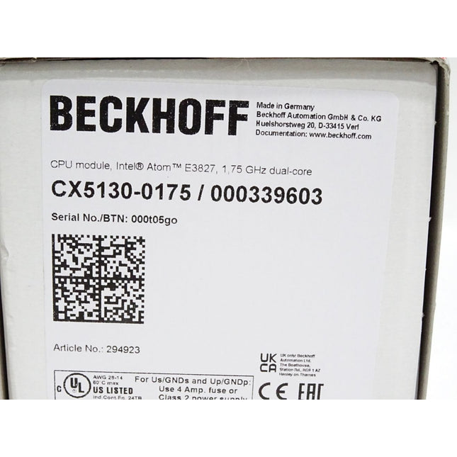 Beckhoff CX5130-0175 / 000339603 Embedded-PC mit Intel-Atom-Prozessor / Neu OVP - Maranos.de