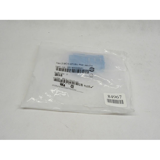 Harting Han 3 MOD-STI/BU Pneumatik 09140034501 / Neu OVP versiegelt - Maranos.de