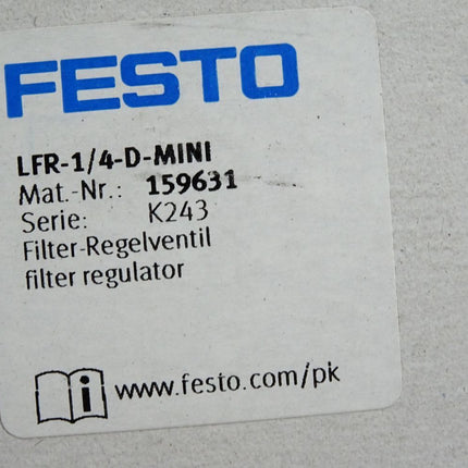 Festo 159631 LFR-1/4-D-MINI Filter-Regelventil / Neu OVP - Maranos.de
