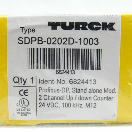 Turck SDPB-0202D-1003 Profibus-DP 2 Kanalzähler 24VDC 6824413 NEU-OVP - Maranos.de