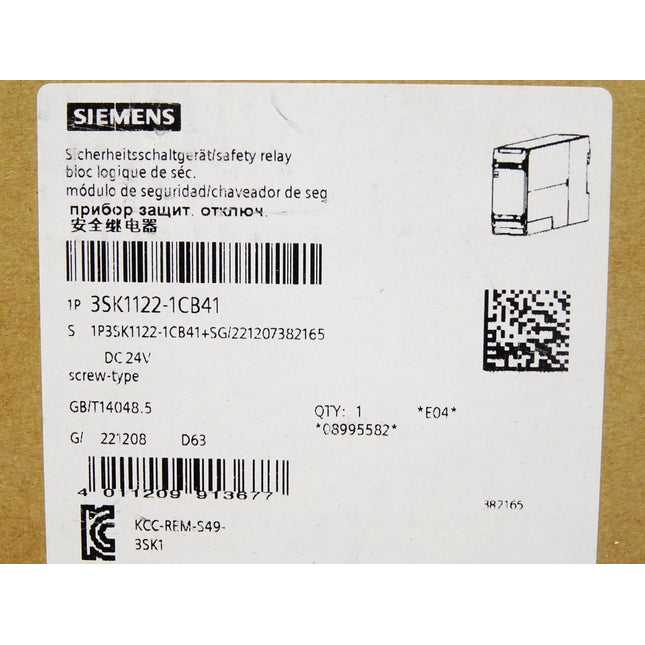 Siemens Sicherheitsschaltgerät 3SK1122-1CB41 / Neu OVP - Maranos.de