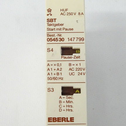 EBERLE SBT 054530 147 799 0545 30 Taktgeber HUF C 250V 8A OVP - Maranos.de