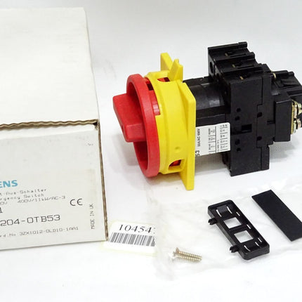 Siemens Haupt-/Not-Aus-Schalter 3LD1204-0TB53 / Neu OVP - Maranos.de