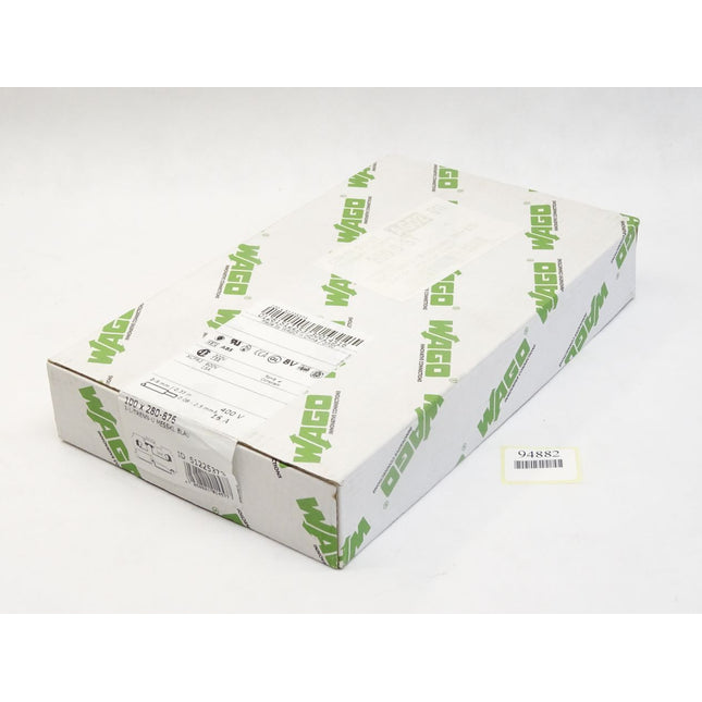 Wago 2-Leiter-Trenn- und Messklemme 280-876 / Inhalt : 100 Stück / Neu OVP versiegelt - Maranos.de