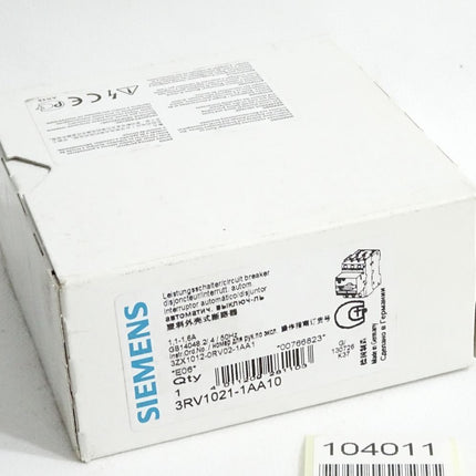 Siemens leistungsschalter 3RV1021-1AA10 / Neu OVP - Maranos.de
