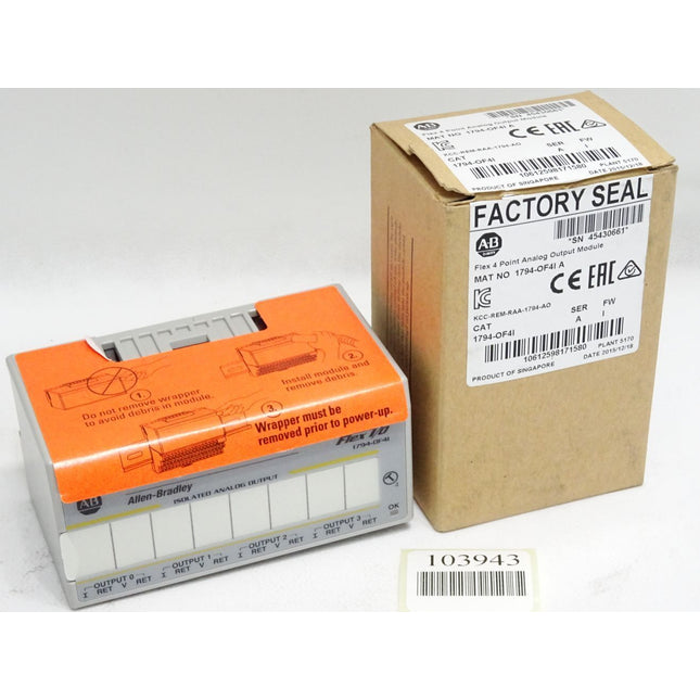 Allen Bradley Flex 4 Point Analog Output Module 1794-OF4I / Neu OVP - Maranos.de