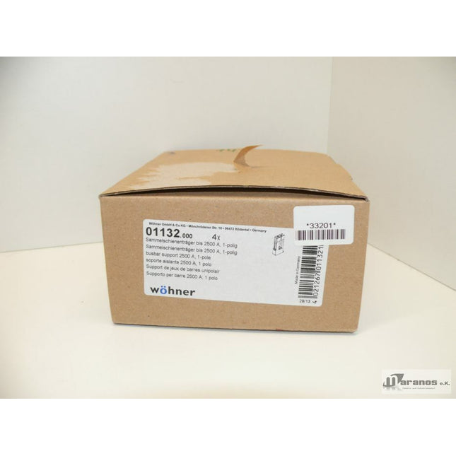 NEU-OVP Wöhner 01132.000 Sammelschienenträger bis 2500A 1-polig - Maranos.de