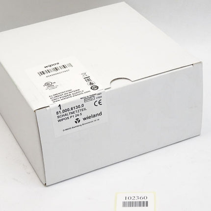 Wieland Wipos P1 24-5 81.000.6130.0 Schaltnetzteil / Neu OVP versiegelt - Maranos.de