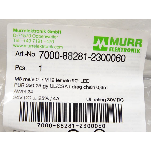 Murr Elektronik Kabel 7000-88281-2300060 / Neu OVP - Maranos.de