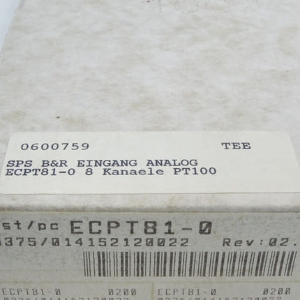 B&R PT81 ECPT81-0 Rev02.00 MULTI Analoges Eingangsmodul / Neu OVP - Maranos.de