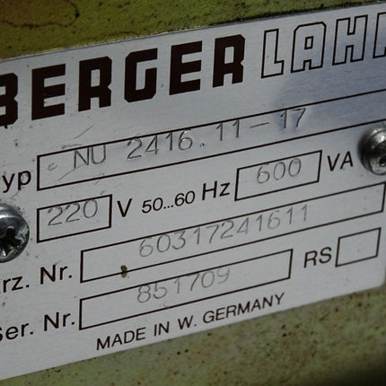 Berger Electronic Quintronic Lahr NU2416.11-17  60317241611 stepper drive - Maranos.de