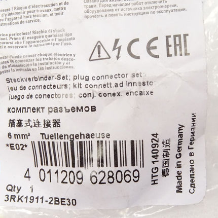Siemens 3RK1911-2BE30 / Steckverbinder-Set (wie abgebildet) / Neu OVP - Maranos.de