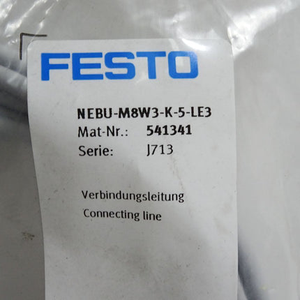 Festo 541341 Verbindungsleitung NEBU-M8W3-K-5-LE3 / Neu OVP - Maranos.de