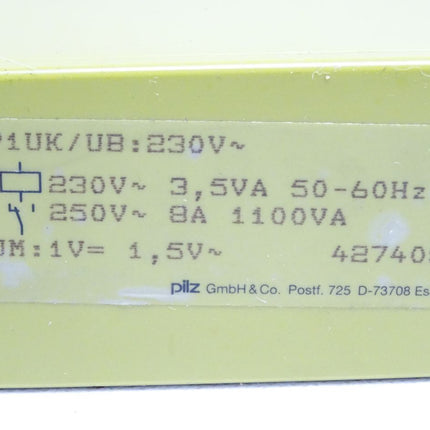 Pilz P1UK/UB:230V 427405 Sicherheitsrelais - Maranos.de