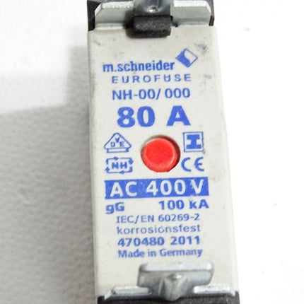 m.schneider Eurofuse NH00 NH-00/000 80A 400VAC gG 100kA - Maranos.de