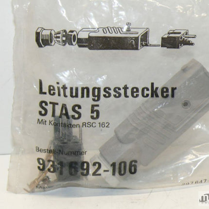 NEU/OVP Hirschmann 931692-106 Leitungsstecker STAS 5 - Maranos.de