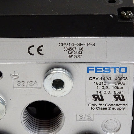 Festo Ventilinsel CPV14-GE-IP-8 534507 CPV-14-VI 18210 - Maranos.de