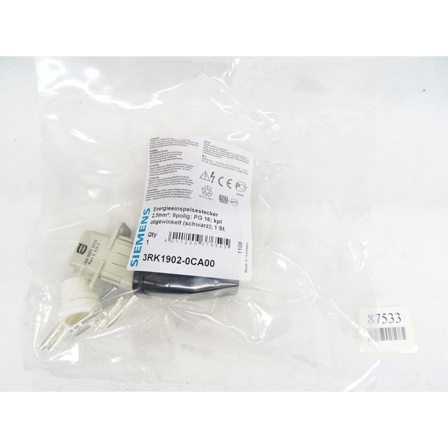 Siemens 3RK1902-0CA00 Energieeinspeisestecker / Neu OVP - Maranos.de