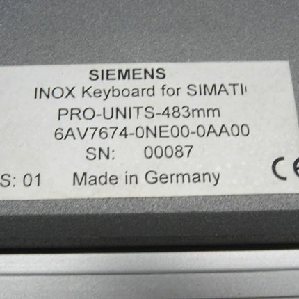Siemens 6AV7674-0NE00-0AA00 INOX Tastatur für Simatic 6AV7 674-0NE00-0AA00 - Maranos.de